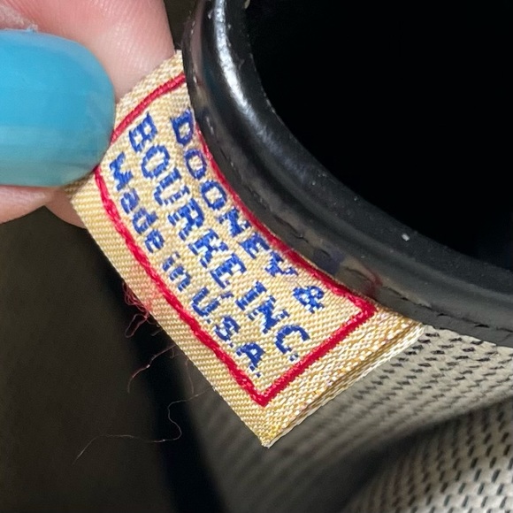 Vintage Dooney & Bourke Zip Zip Satchel Bag DB Logo in Black - Picture 9 of 10